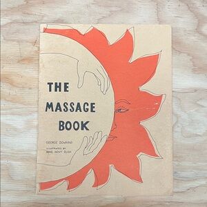 Vintage The Massage Book with Orange Sun Design
